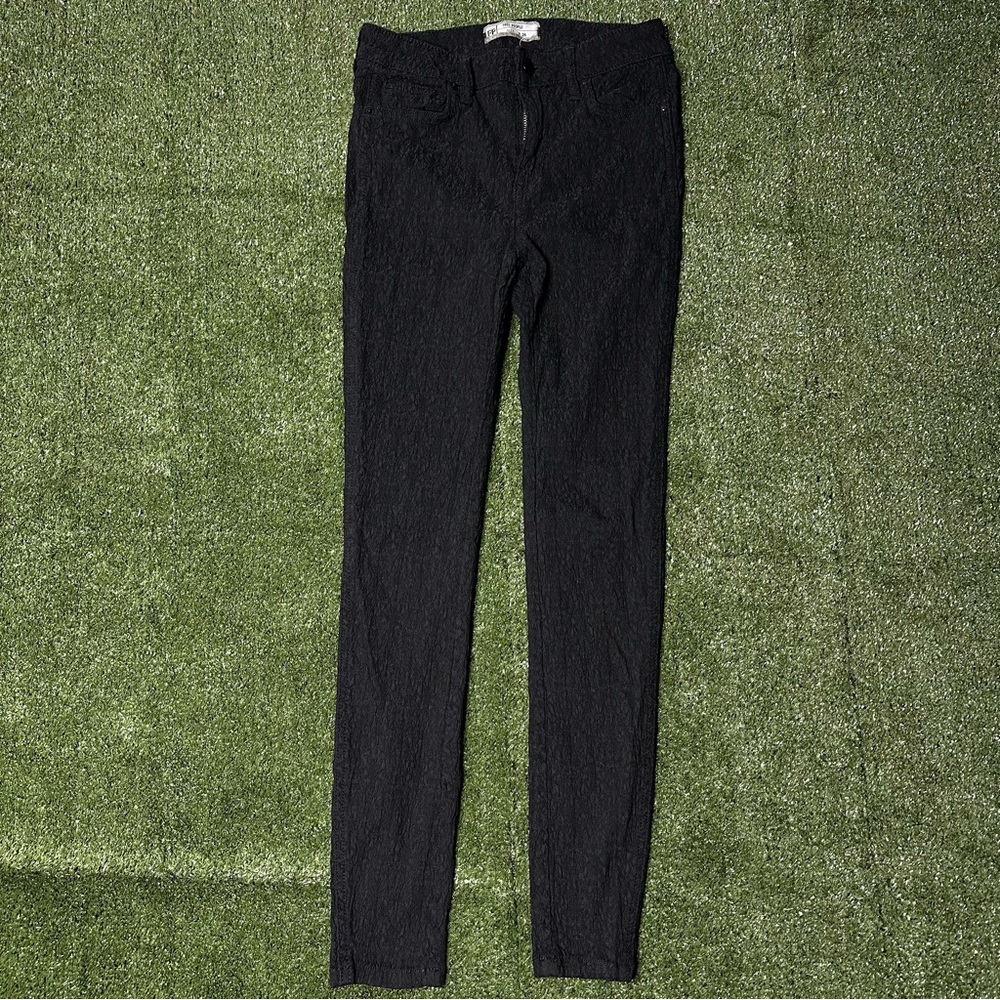 Free people textured skinny pants size 26 black